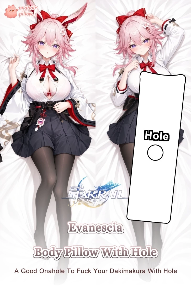 Evanescia Honkai Star Rail Full Body Fuckable Body Pillow with Hole with Inner Pillow Options