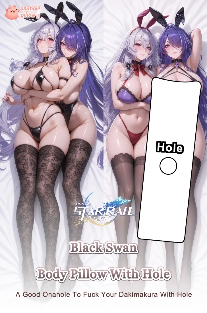 Black Swan Honkai Star Rail Full Body Fuckable Body Pillow with Hole Adult Anime Collectible