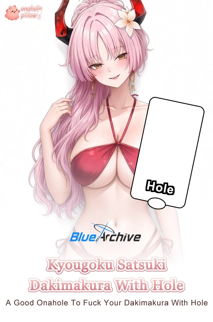 Kyougoku Satsuki Blue Archive Half Body Fuckable Torso Pillow Soft 2WAY Fabric