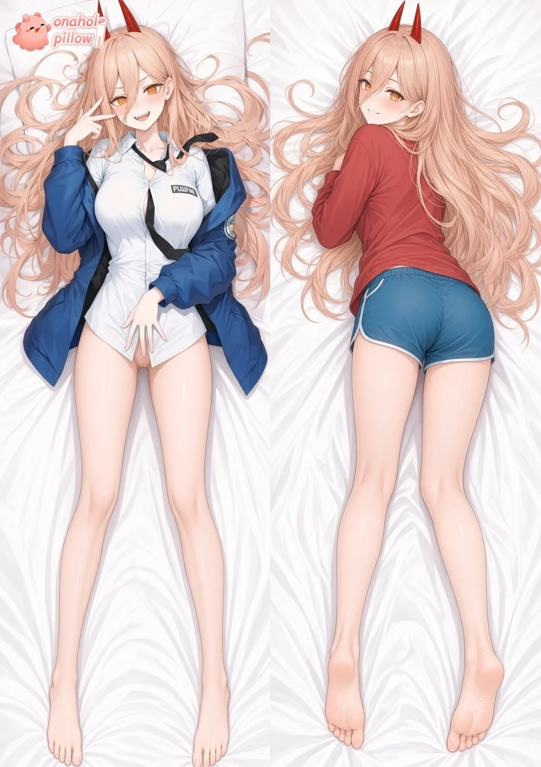 Power Chainsaw Man Split Leg Pillow Anime Dakimakura