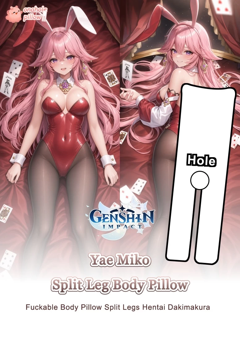 Yae Miko Genshin Impact Split Leg Thigh Support Pillow Anime Girlfriend Design