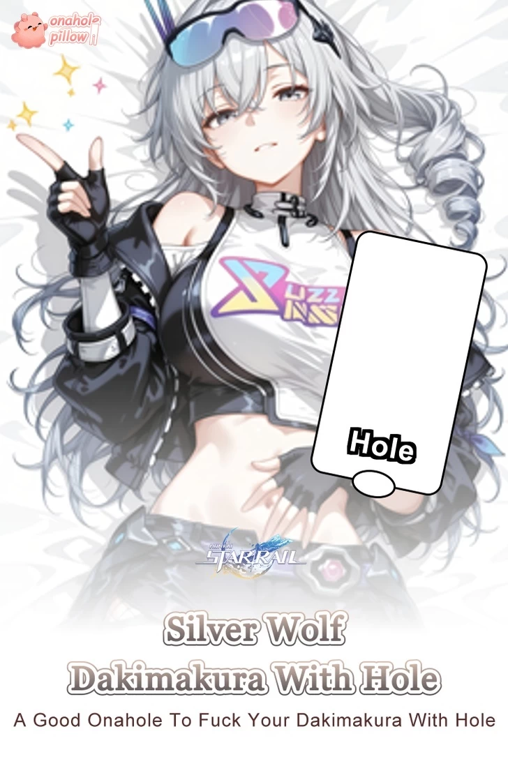 Silver Wolf Honkai Star Rail Half Body Dakimakura with Hole Adult Anime Collectible