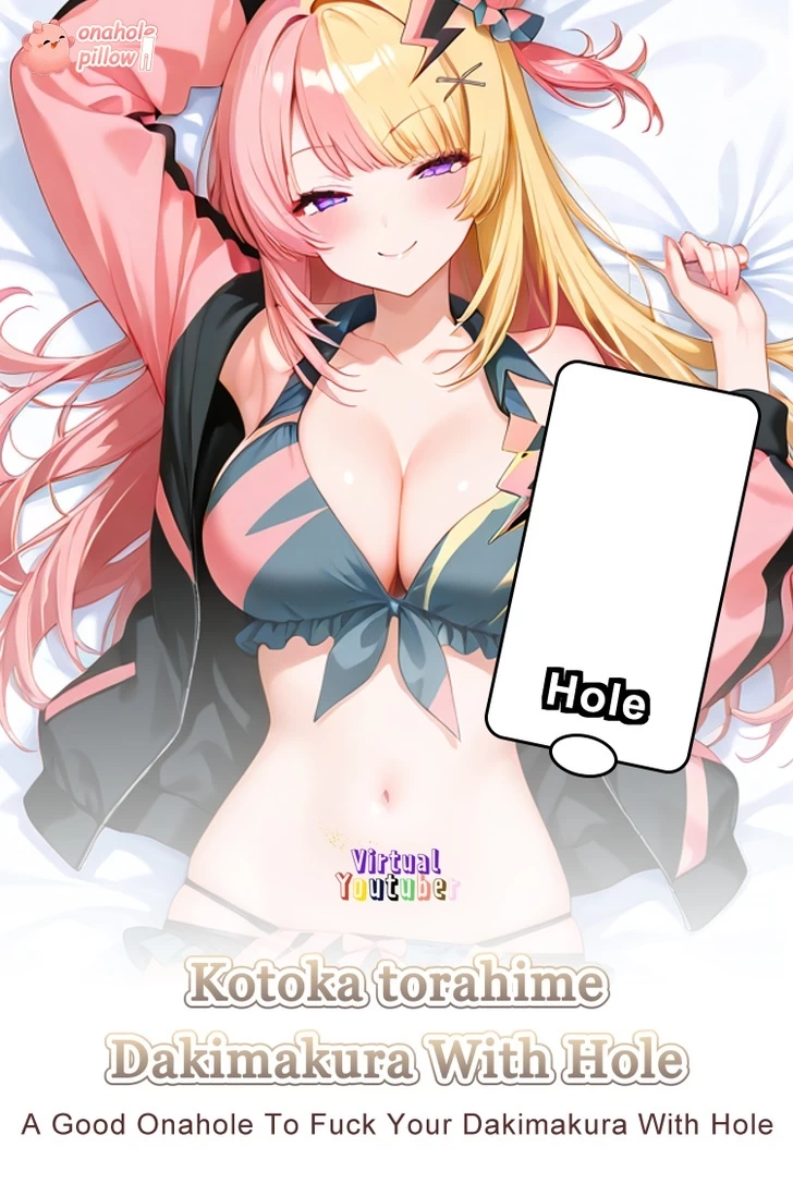 Kotoka torahime VTuber Half Body Anime Torso Pillow with Front and Back Print