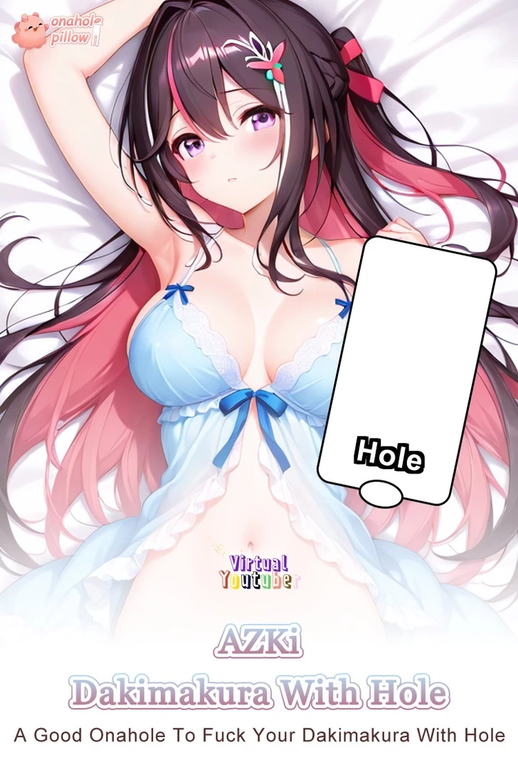 AZKi VTuber Half Body Onahole Dakimakura with Inner Pillow Options