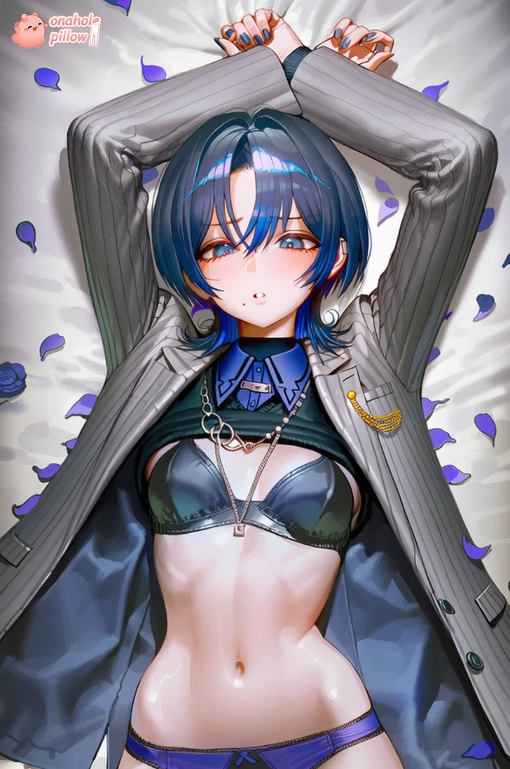 Hiodoshi Ao Hololive Half Body Anime Torso Pillow Torso Artwork Design