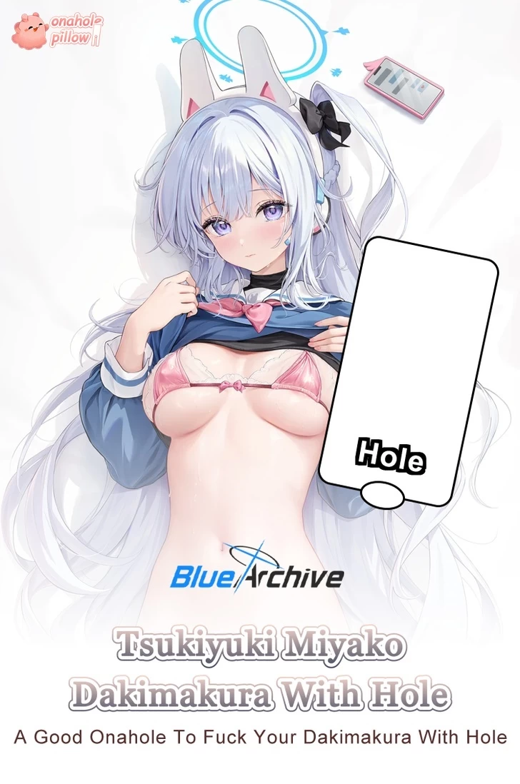 Tsukiyuki Miyako Blue Archive Half Body Fuckable Torso Pillow Torso Artwork Design