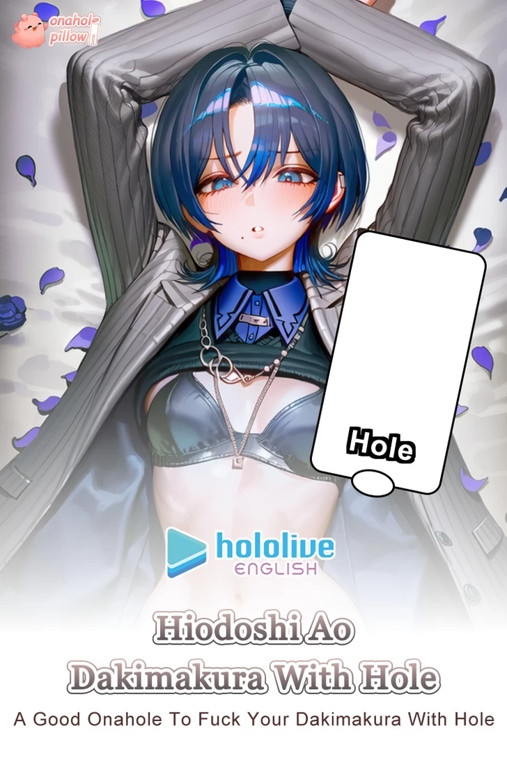 Hiodoshi Ao Hololive Half Body Anime Torso Pillow Torso Artwork Design