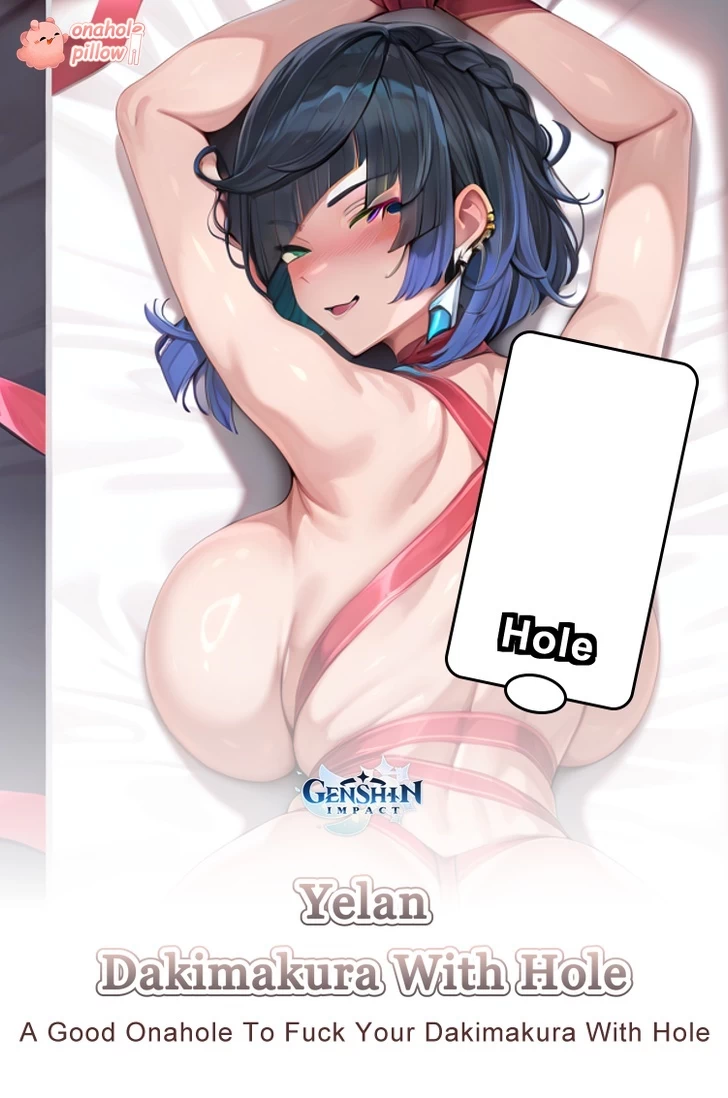 Yelan Genshin Impact Half Body Onahole Dakimakura Anime Character Design