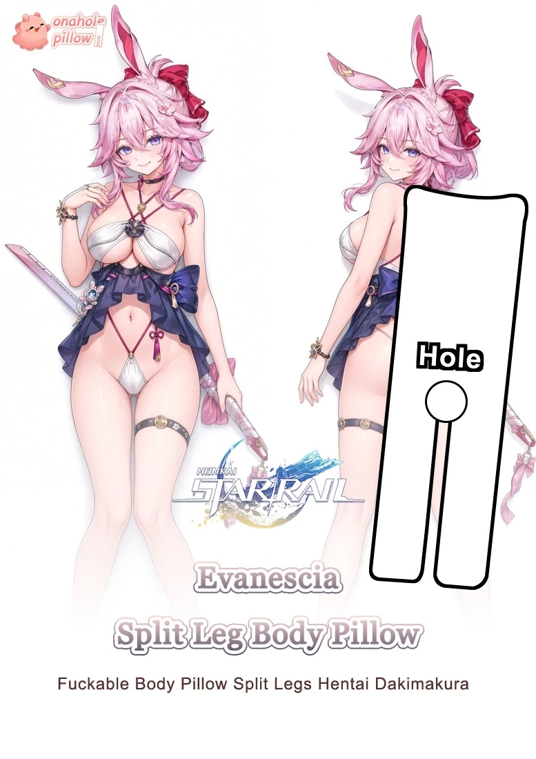 Evanescia Honkai Star Rail Split Leg Fuckable Body Pillow Adult Anime Collectible