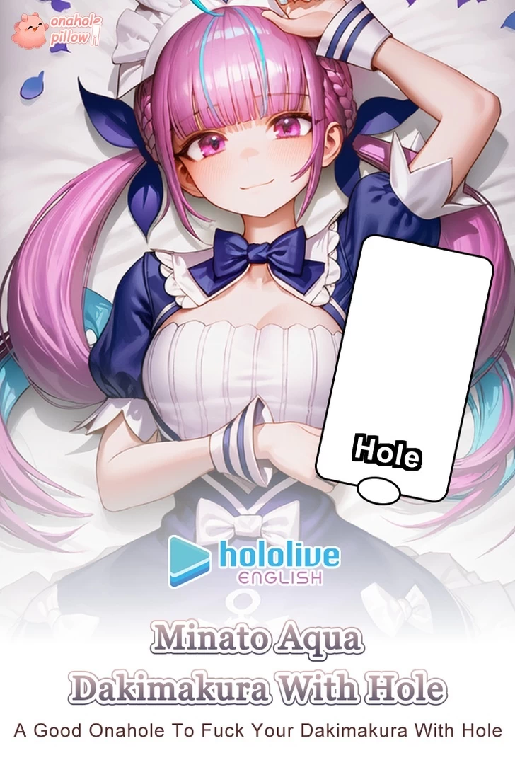 Minato Aqua Hololive Half Body Anime Torso Pillow Compact Size