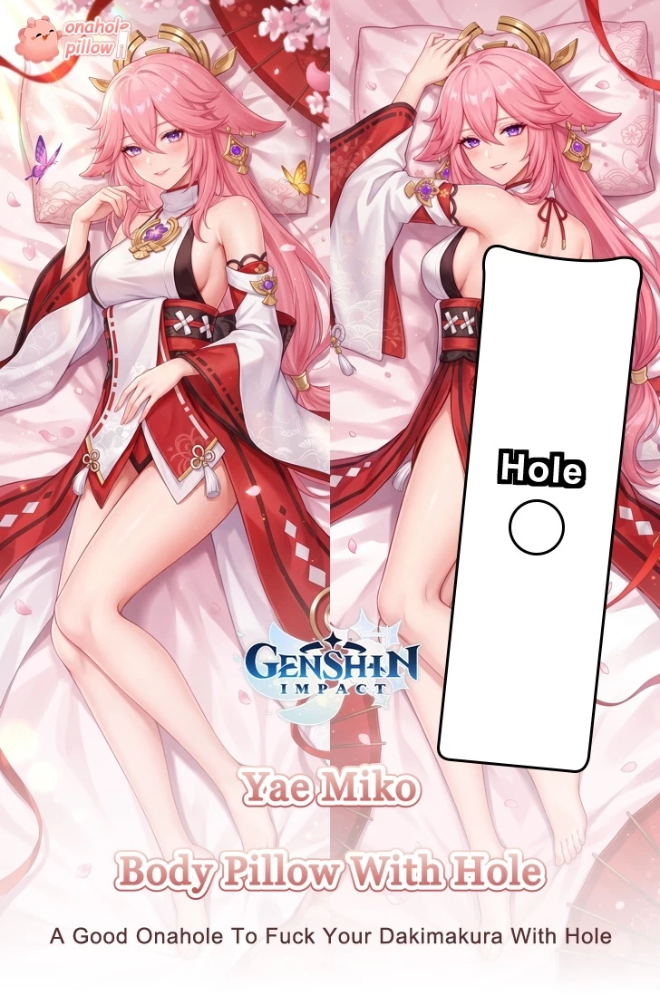 Yae Miko Genshin Impact Life Size Fuckable Body Pillow Full Length Design