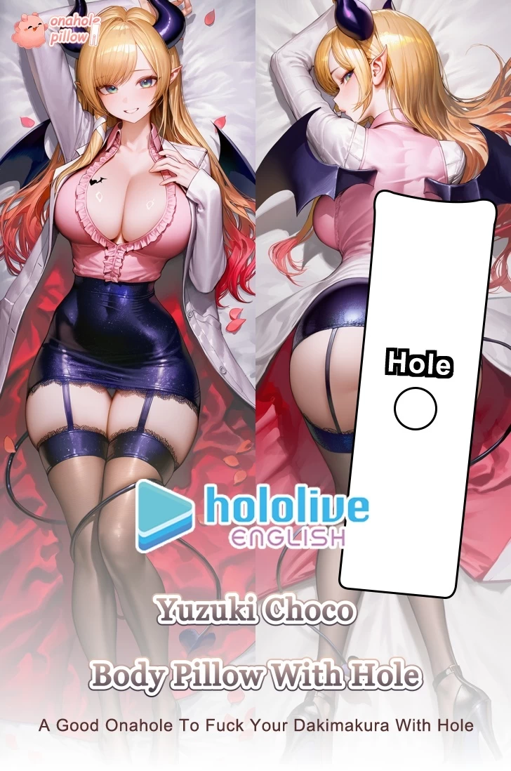 Yuzuki Choco Hololive Full Size Onahole Body Pillow Anime Girlfriend Design