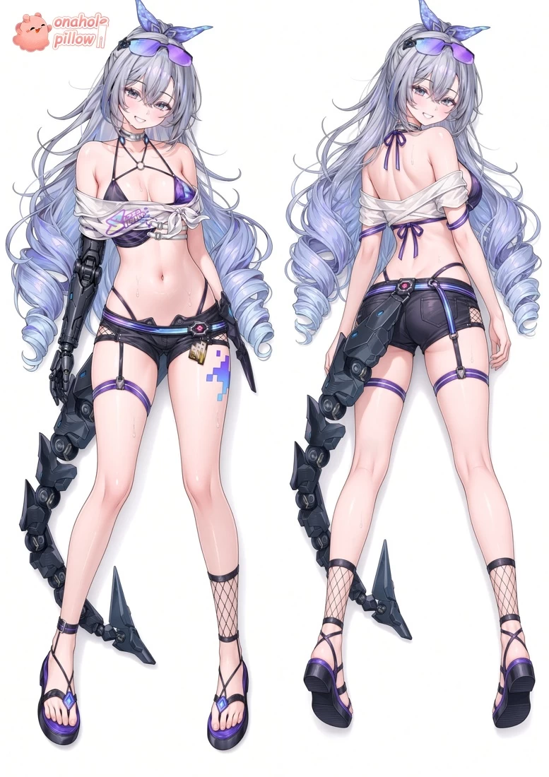 Silver Wolf Honkai Star Rail Open Leg Anime Body Pillow Life Size Cushion