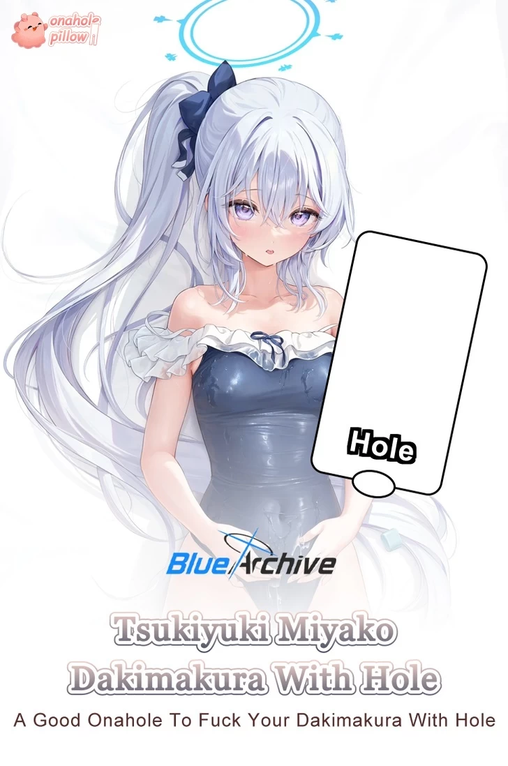 Tsukiyuki Miyako Blue Archive Half Body Dakimakura with Hole Adult Anime Collectible