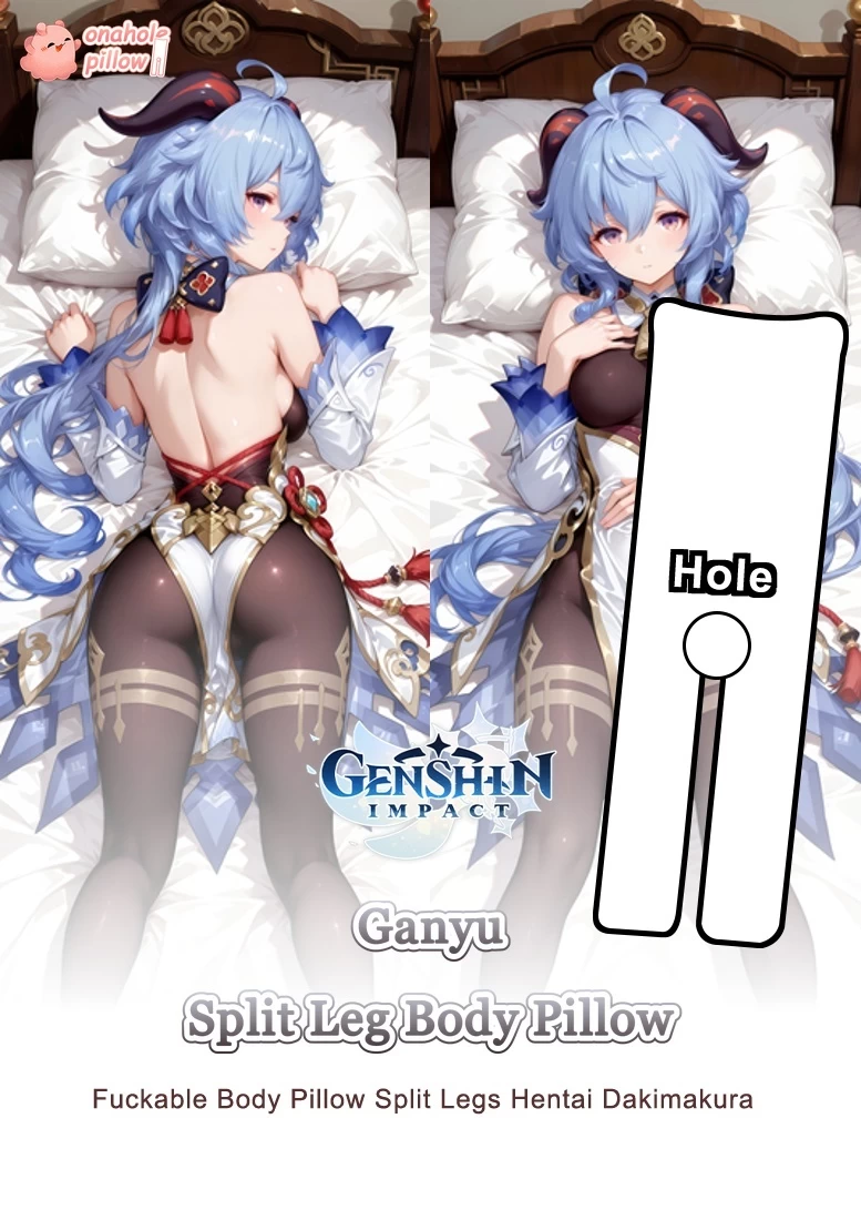 Ganyu Genshin Impact Split Leg Body Pillow Anime Waifu Design