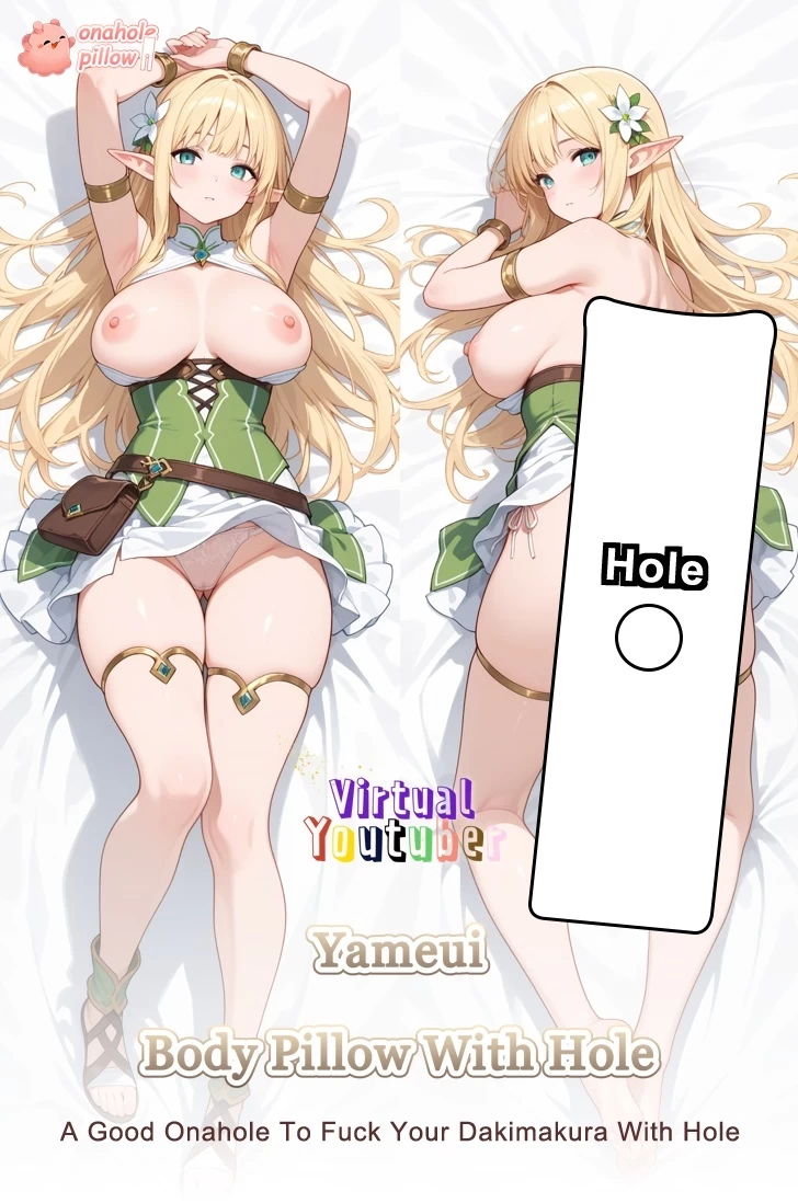 Yameui VTuber Full Body Fuckable Dakimakura with Hole Anime Waifu Design