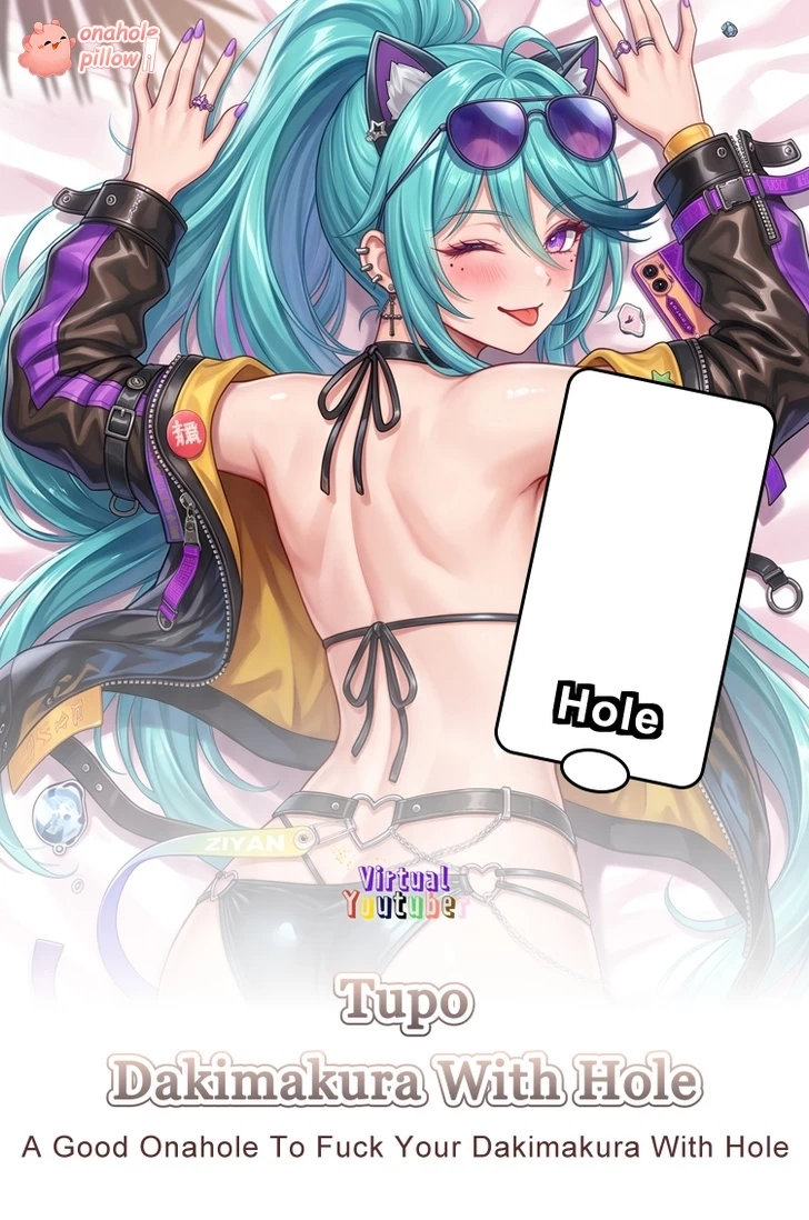 Tupo VTuber Half Body Onahole Torso Cushion for Anime Fans
