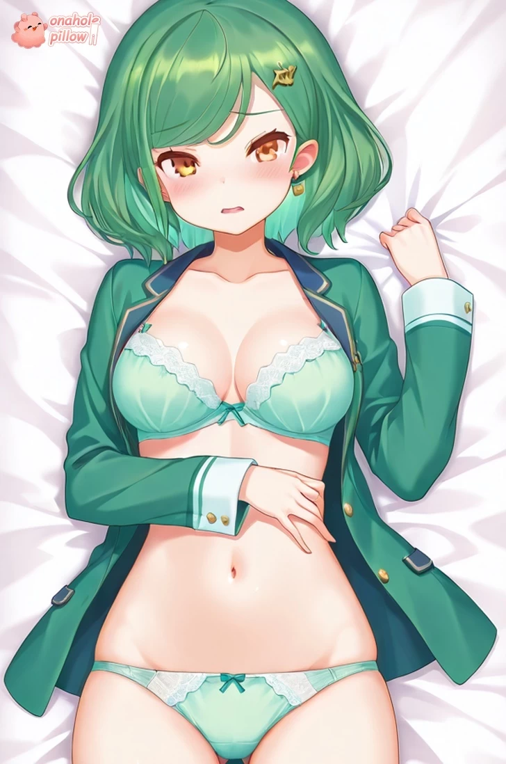 Kitakoji Hisui VTuber Half Size Onahole Body Pillow with Front and Back Print
