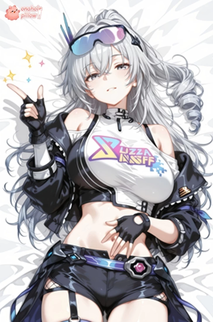 Silver Wolf Honkai Star Rail Half Body Dakimakura with Hole Adult Anime Collectible