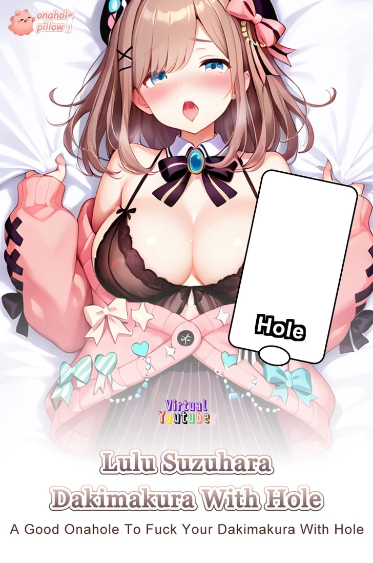 Lulu Suzuhara VTuber Half Size Onahole Body Pillow Anime Girlfriend Design