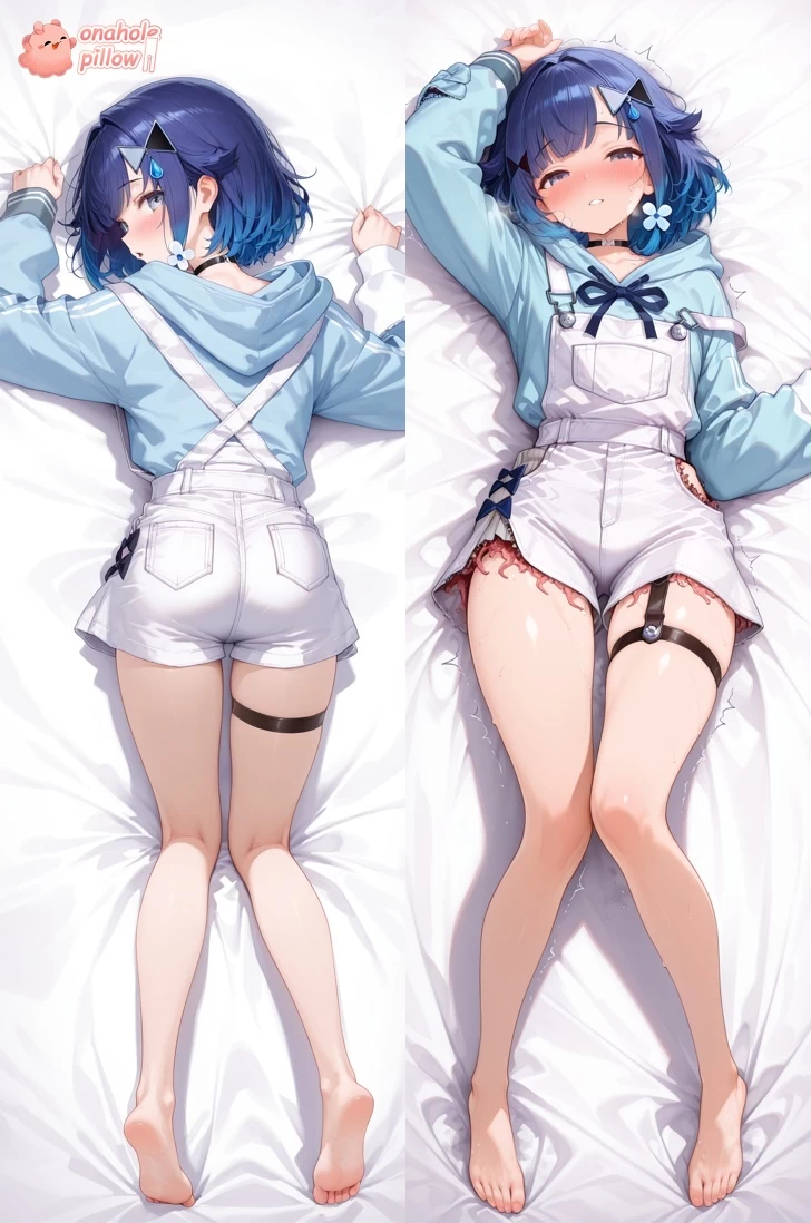 Bashimiya Peiko VTuber Full Size Onahole Dakimakura Reading Pillow for Adults