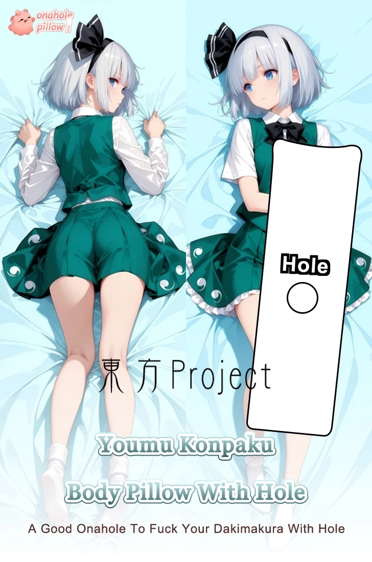Youmu Konpaku Touhou Project Full Body Hugging Pillow with Hole with Hidden Zipper
