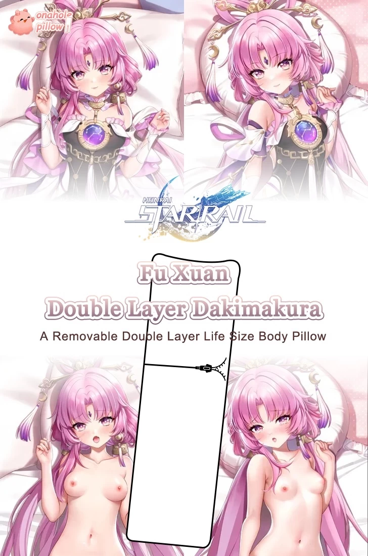Fu Xuan Honkai Star Rail Reversible Body Pillow Cover Japanese Anime Style