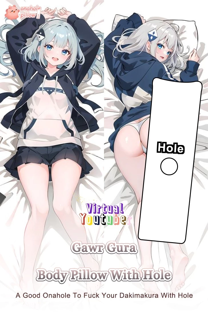 Gawr Gura VTuber Life Size Anime Body Pillow Machine Washable Cover
