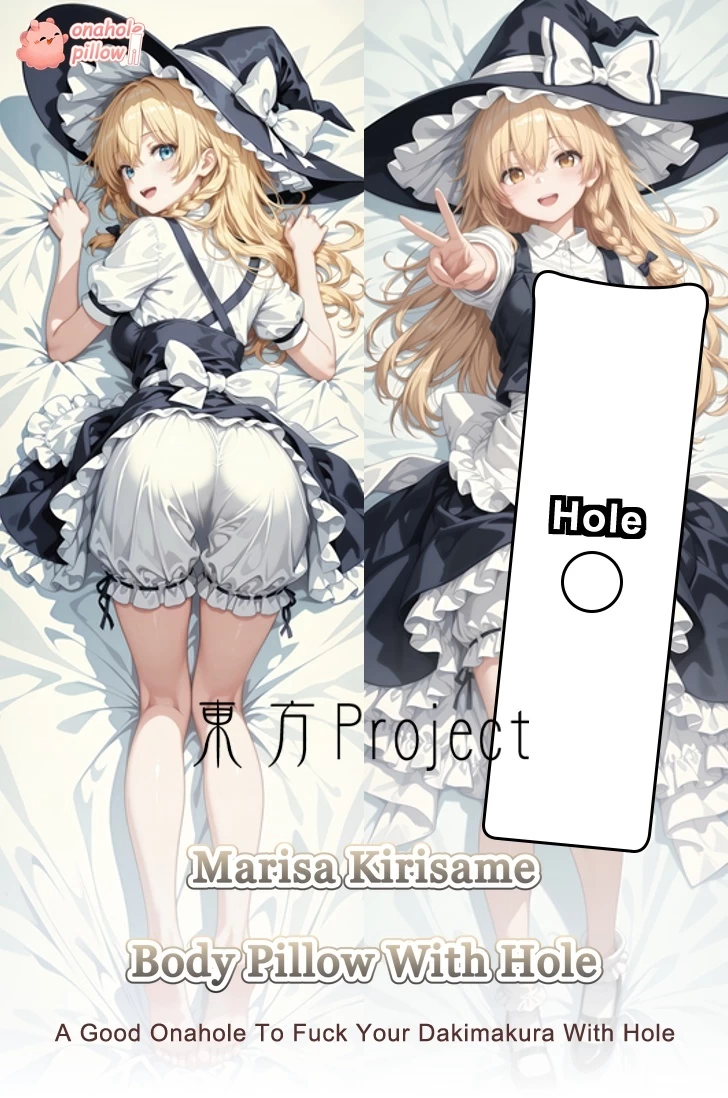 Marisa Kirisame Touhou Project Full Length Anime Body Pillow Life Size Cushion