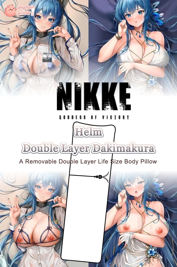 Helm Nikke Goddess of Victory Double Layer Reversible Body Pillow Cover Only Option