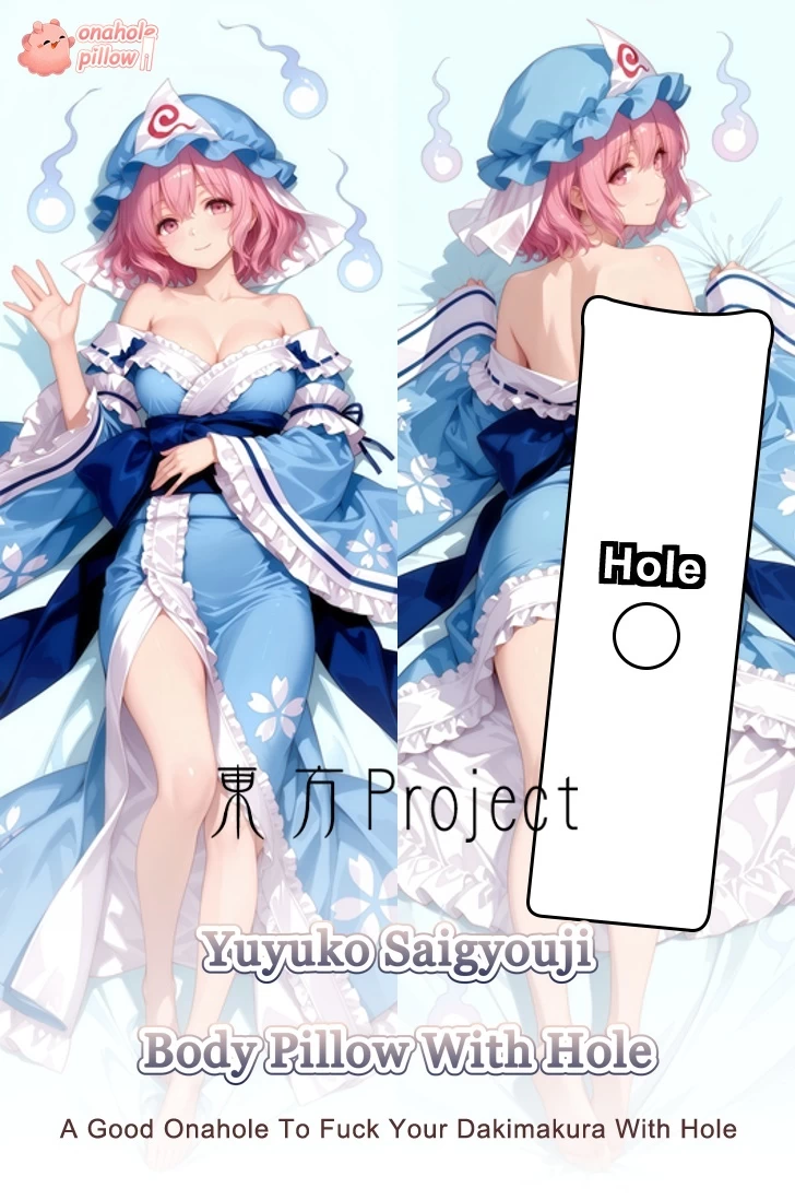 Yuyuko Saigyouji Touhou Project Full Body Dakimakura with Hole Life Size Cushion