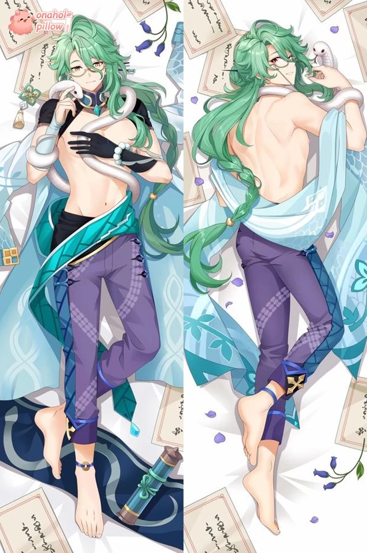 Baizhu Genshin Impact Full Body Pillow with Center Hole Soft 2WAY Fabric