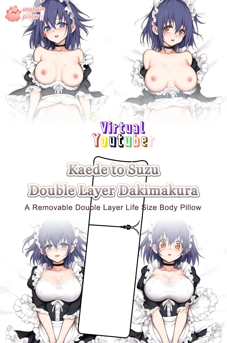 Kaede to Suzu VTuber Double Layer Reversible Body Pillow 50 x 150 cm Size