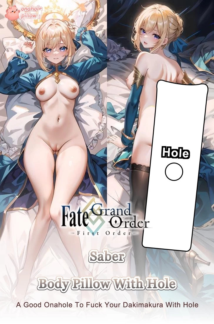Saber Fate Full Body Dakimakura with Hole Life Size Cushion
