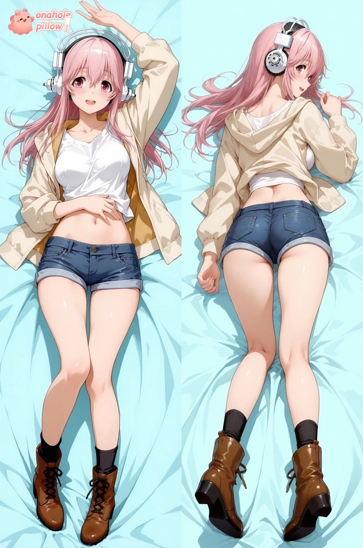 Super Sonico VTuber Full Length Fuckable Body Pillow Premium 2WAY Material