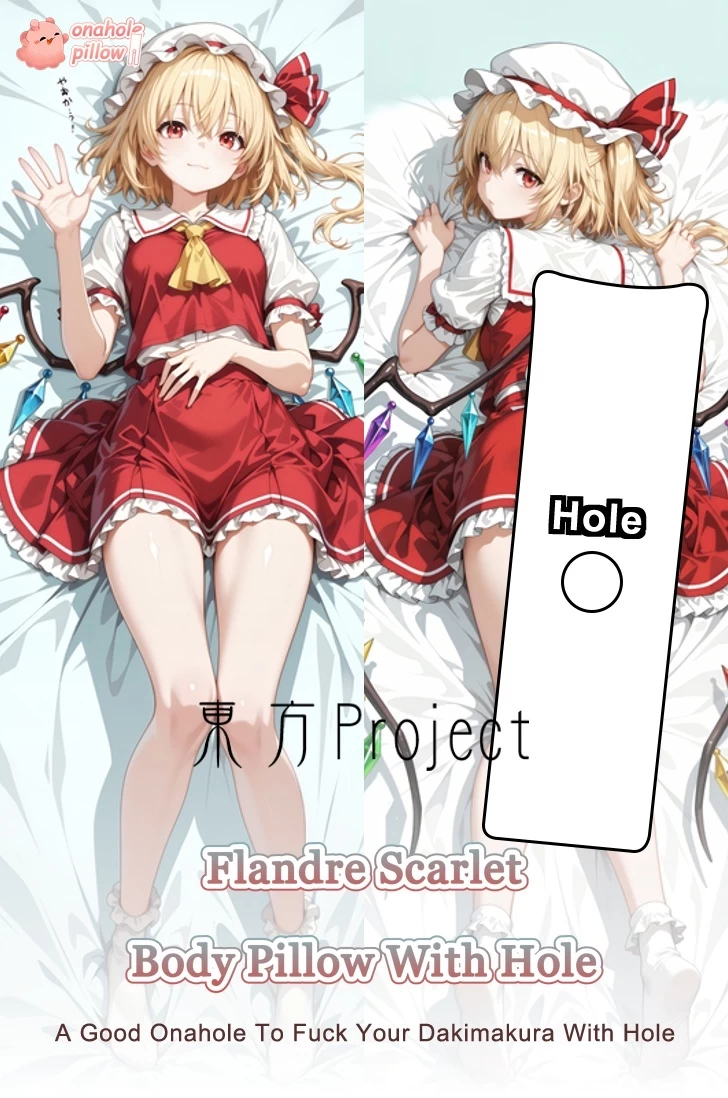 Flandre Scarlet Touhou Project Life Size Fuckable Body Pillow Full Length Design