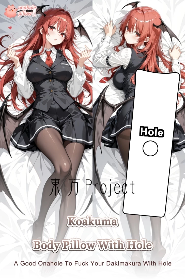Koakuma Touhou Project Full Body Anime Pillow with Hole Senpai Notice Me Design