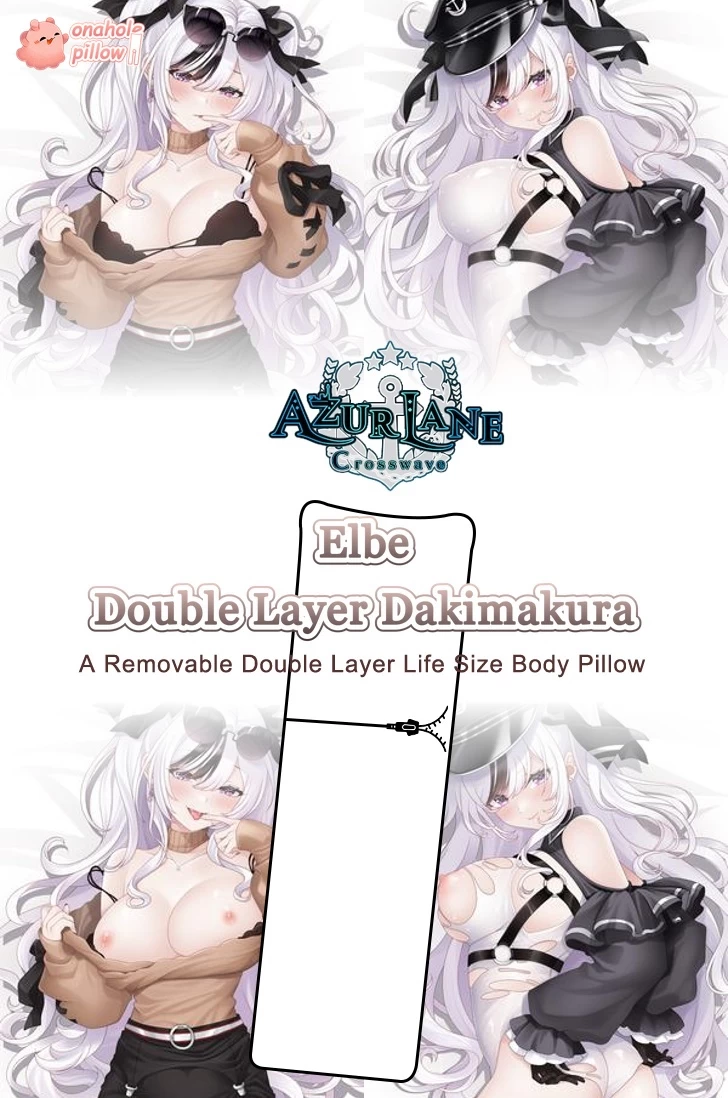 Elbe Azur Lane Two Sided Anime Body Pillow Oversized Hug Pillow