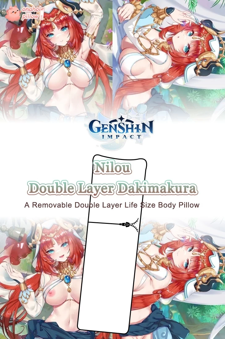 Nilou Genshin Impact Double Layer Hug Pillow Cover Only Option
