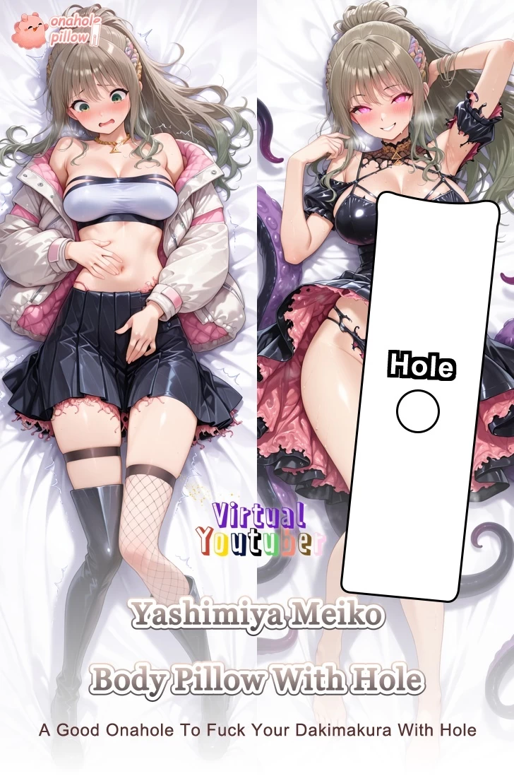 Yashimiya Meiko VTuber Full Body Pillow with Center Hole Anime Dakimakura Cover
