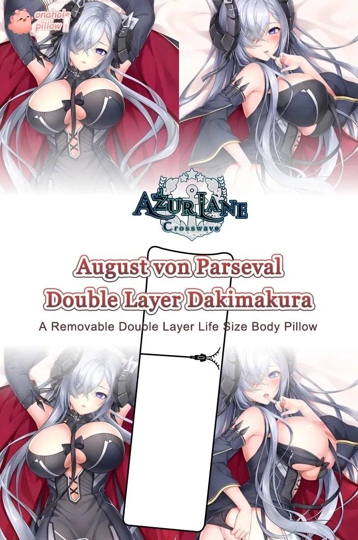 August von Parseval Azur Lane Double Layer Anime Dakimakura Stretchy 2WAY Tricot