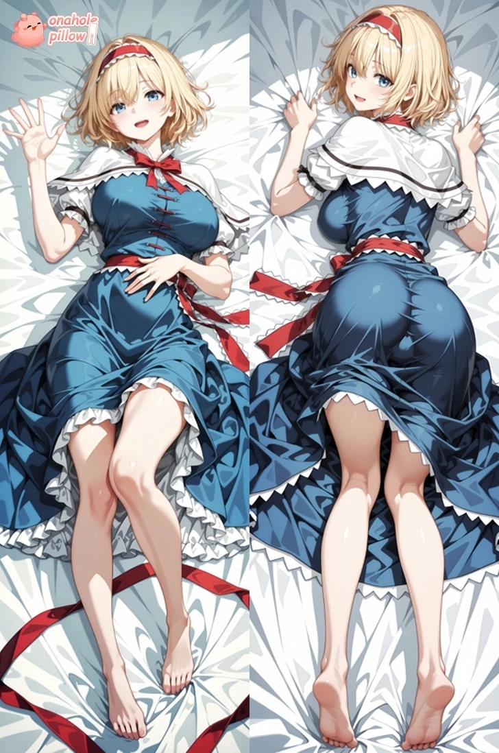 Alice Margatroid Touhou Project Full Body Hugging Pillow with Hole 50 x 150 cm Size