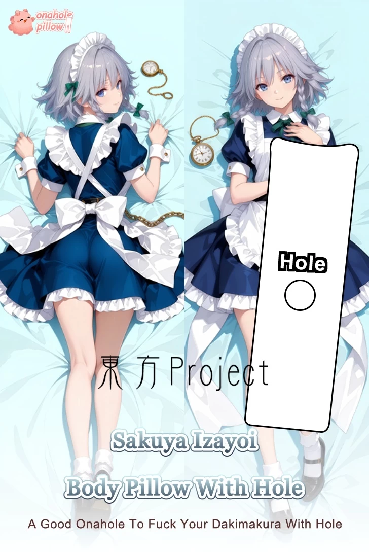 Sakuya Izayoi Touhou Project Full Body Onahole Dakimakura Life Size Cushion